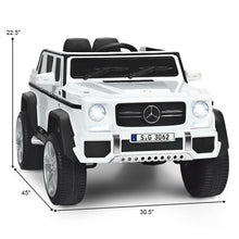Load image into Gallery viewer, 12V Licensed Mercedes-Benz Kids Ride On Car-White
