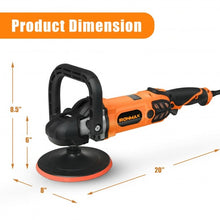 Load image into Gallery viewer, 7"/ 6" 1400W 6 Variable Speed ElectricBuffer Polisher

