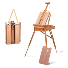 Load image into Gallery viewer, Tripod Folding French Wooden Easel with Sketch Box
