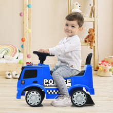 Load image into Gallery viewer, Mercedes Benz Kids Ride On Push Licensed Police Car-Blue

