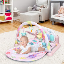 Load image into Gallery viewer, 3 in 1 Fitness Music and Lights Baby Gym Play Mat-Pink
