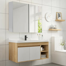 Load image into Gallery viewer, 24 Inch Wide Wall Mount Mirrored Medicine Storage Cabinet
