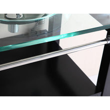 Load image into Gallery viewer, Modern 28" Bathroom Tempered Clear Glass Vessel Sink &amp; Vanity Cabinet w/ Faucet
