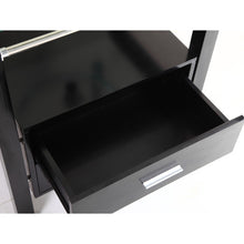 Load image into Gallery viewer, Modern 28" Bathroom Tempered Clear Glass Vessel Sink &amp; Vanity Cabinet w/ Faucet
